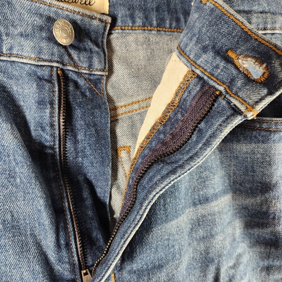 Madewell The Perfect Vintage Straight Blue Jean Medium Wash 31 (34x28) Casual - Picture 12 of 16